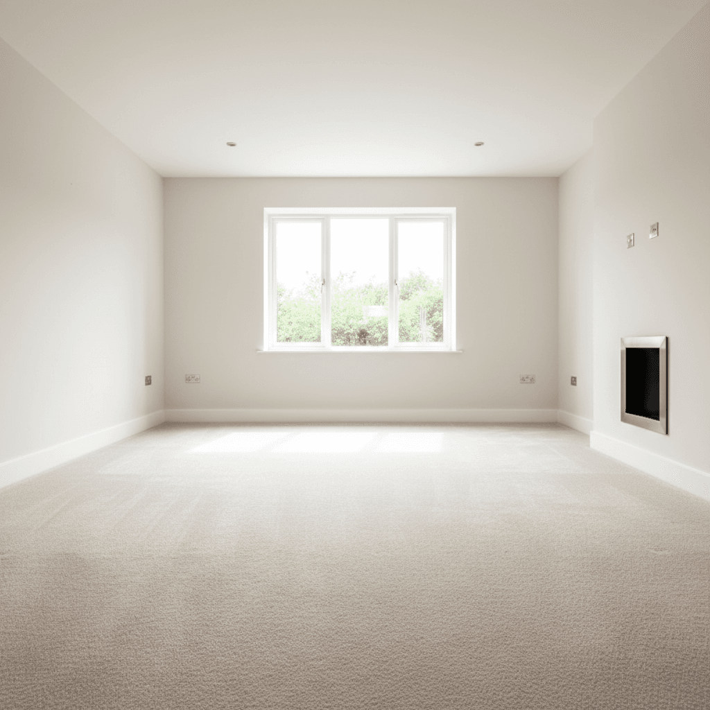 Clean and organized living room after a general clean